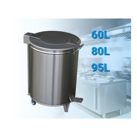 RVS Afvalbak 60, 80 of 95 liter