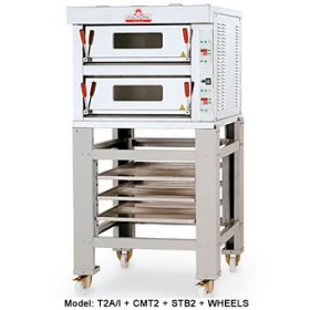 Pizzaoven Italforni Model TK A-2 Elektro 66x66 Inox