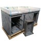 ADM RVS Werkkast met 3 laden links 1400x700x850mm