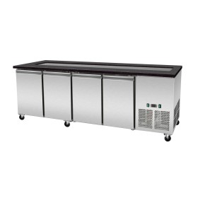 Gekoeld buffet voor 6x GN1/1 met Star Galaxy zwart graniet | 223 x 82 x 85,5 cm