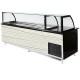 Luxe gekoeld buffet - zwart Graniet - Kassatafel - 200 cm - Hout wit