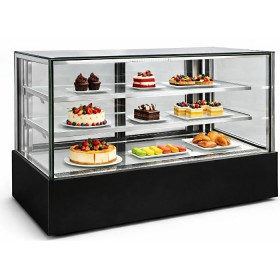 ADM Luxe Gebak- en Taartvitrine met 2 schappen - 90 cm