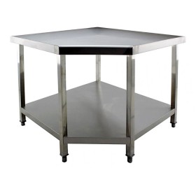 ADM RVS Hoek-werktafel - blad: 1000x1000x700x700mm - 850mm