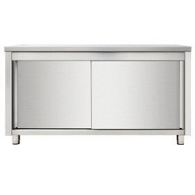 ADM RVS Wandkast met Schuifdeur - L1500 x D700 x H850 mm