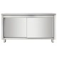 ADM RVS Wandkast met Schuifdeur - L1500 x D700 x H850 mm