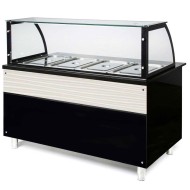 Luxe verwarmd Bain Marie Buffet | 3 x GN 1/1 | 114 cm - Wit