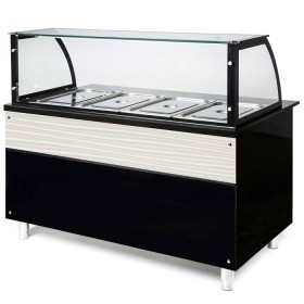 Luxe verwarmd Bain Marie Buffet | 3 x GN 1/1 | 114 cm - Wit