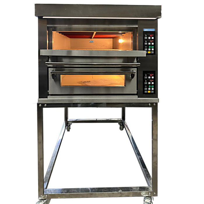 Pizzaoven Alp digitaal 6+6 pizza's van Ø 33 cm