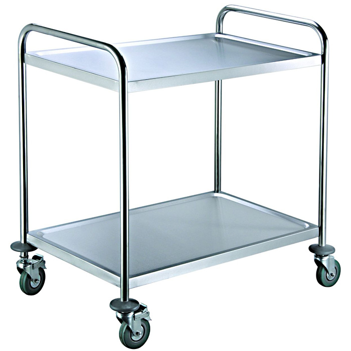ADM RVS Serveerwagen - Trolley met bodemschap