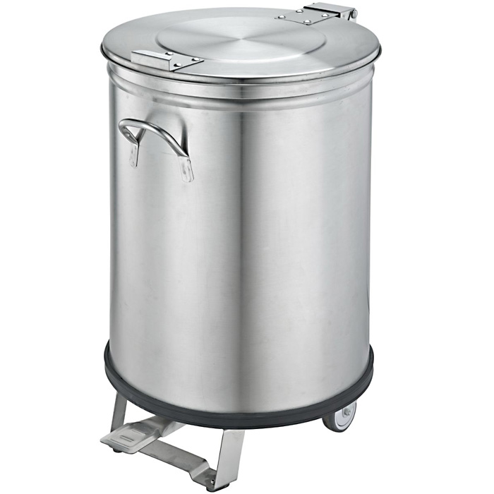 ADM RVS Afvalbak - 105 liter en brandveilig