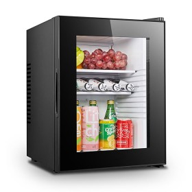 Minibar 40 liter Glasdeur Peltier Koeling