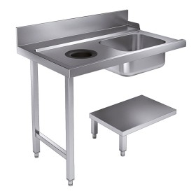 Aanvoertafel Bodemschap met Afvalgat 1200 Links t.b.v. 7280.0045-0046
