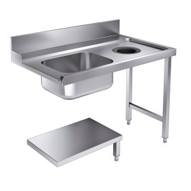 Aanvoertafel Bodemschap met Afvalgat 1200 Rechts t.b.v. 7280.0045-0046