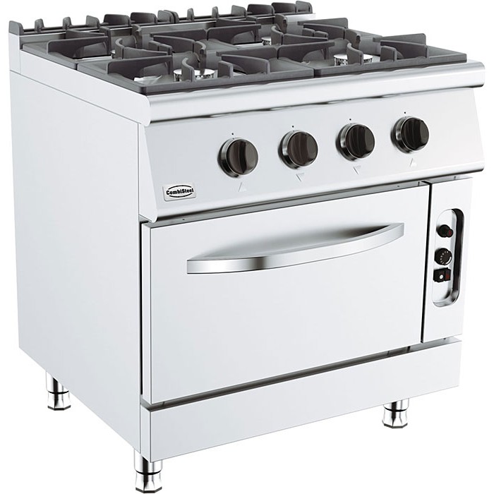 Base 700 Gasfornuis met 4 Branders en Gasoven