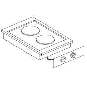 Elektrisch Kookunit met 2 Platen