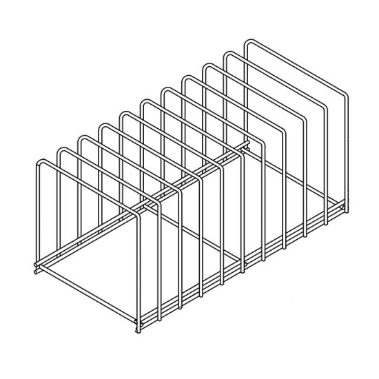 Rvs Dienbladenkorf 10