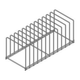 Rvs Dienbladenkorf 12