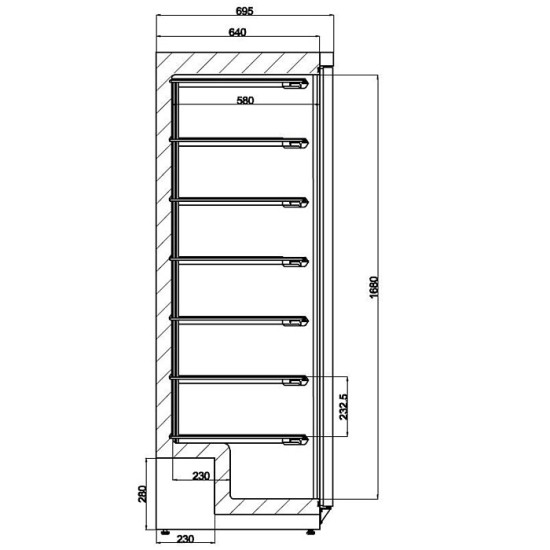 Combisteel Vrieskast - Wit - Deur met slot