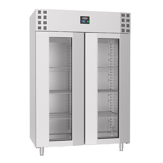 Vrieskast Rvs Glasdeur Monoblock 1400 liter