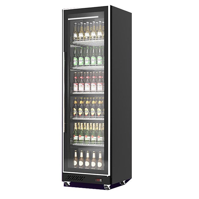 Koelkast 1 Glasdeur Zwart