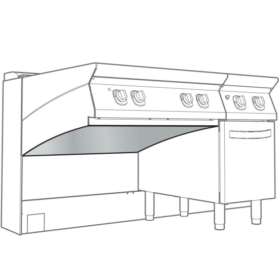 Rugwand voor -TOP- element van 1200 mm