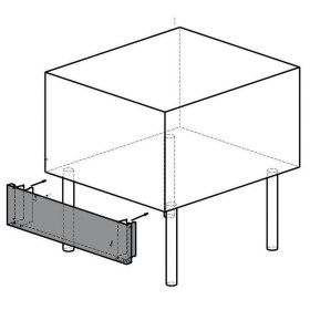 Frontpaneel R.V.S., grill G22/GPLP4-N