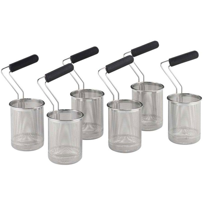 Set 6 korven 40 Lt (6x Ø 135 mm) voor pastakoker