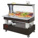 Buffet - Wandsalad bar, gekoeld, 4x GN 1/1-150 (Wengé hout)