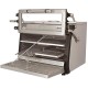 Houtskooloven-BBQ, GN 1/1 + GN2/4 (75 Kg/h)- Hefbare deur/Roestvrij staal