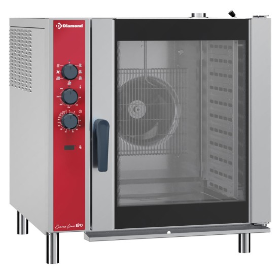 Elektrische convectie oven 10x GN 1/1, automatische  luchtbevochtiger