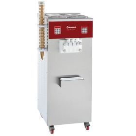 Soft ice-cream machine, 2 smaken + 1 mengsel, 30 Kg/u, luchtcond.