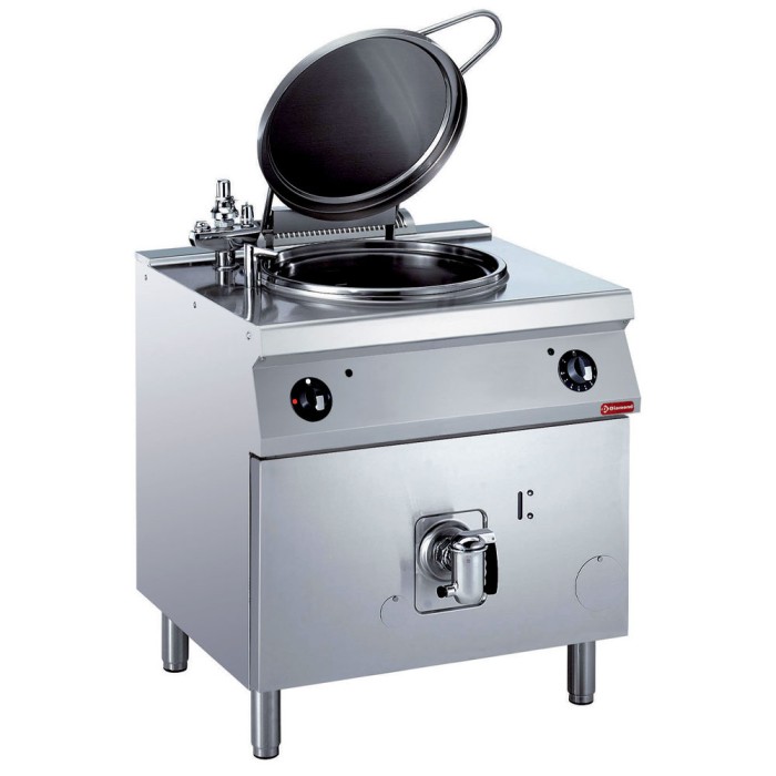Ronde elektrische kookketel 60 liter, indirecte verwarming