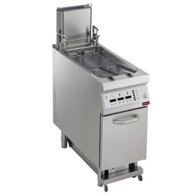 Digitale friteuse 23 liter tank S/ARM "Oliefiltering" + lift+auto cook