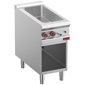 Elektrische bain-marie 4x GN 1/3 h.150 mm, op open kast