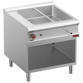 Elektrische bain-marie 8 GN 1/3 h.150 mm, open kast