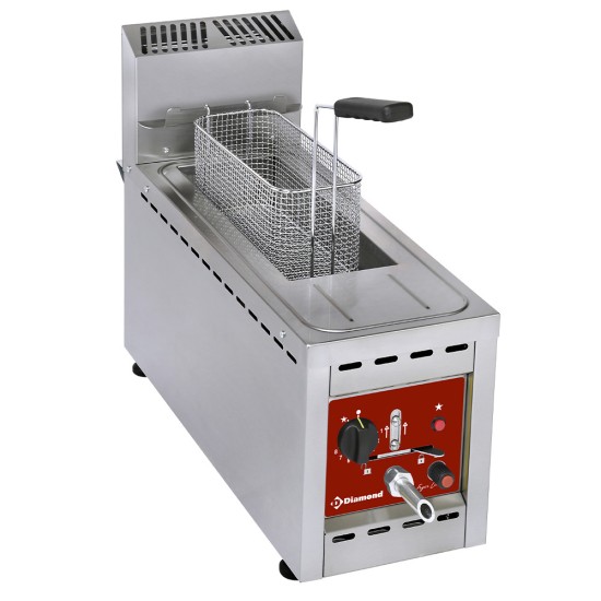 Gas friteuse 1 kuip 8 Lit. - TOP-