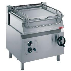 Kantelbare kookketel 60 liter op gas, kuip in ‘’Duomat’’ , op kast