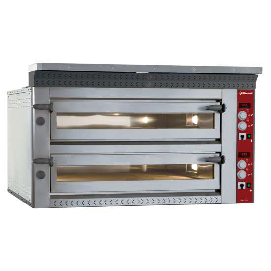 Elektrische pizza-oven, 2x 9 pizza's Ø 350 mm