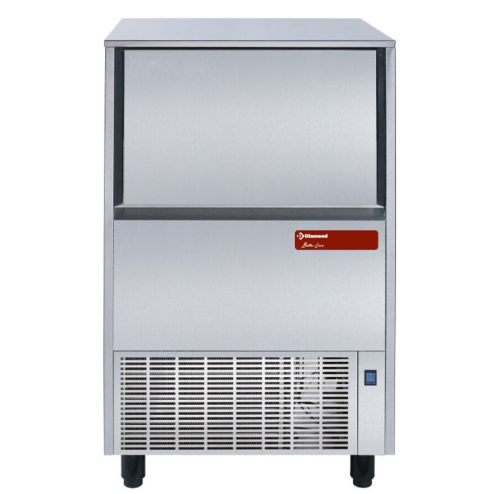 Holle ijsblokjesmachine 55 kg met reserve 30 kg - koeling met "water"