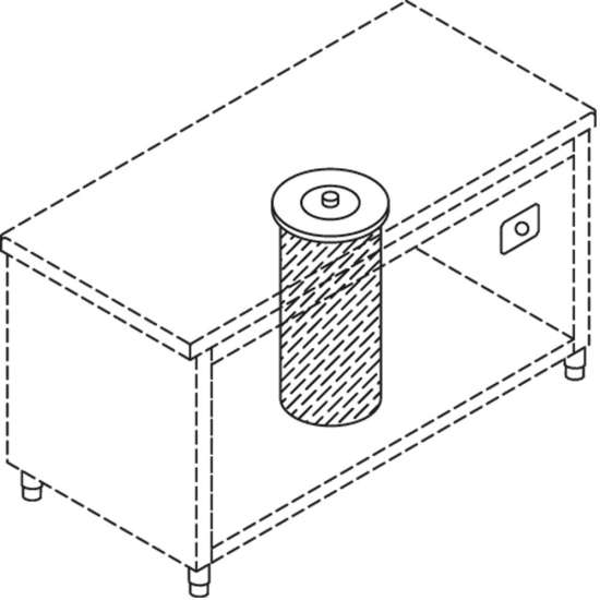 Verwarmde lift voor borden (met deksel), capaciteit 50-60 diam. 190-260 mm