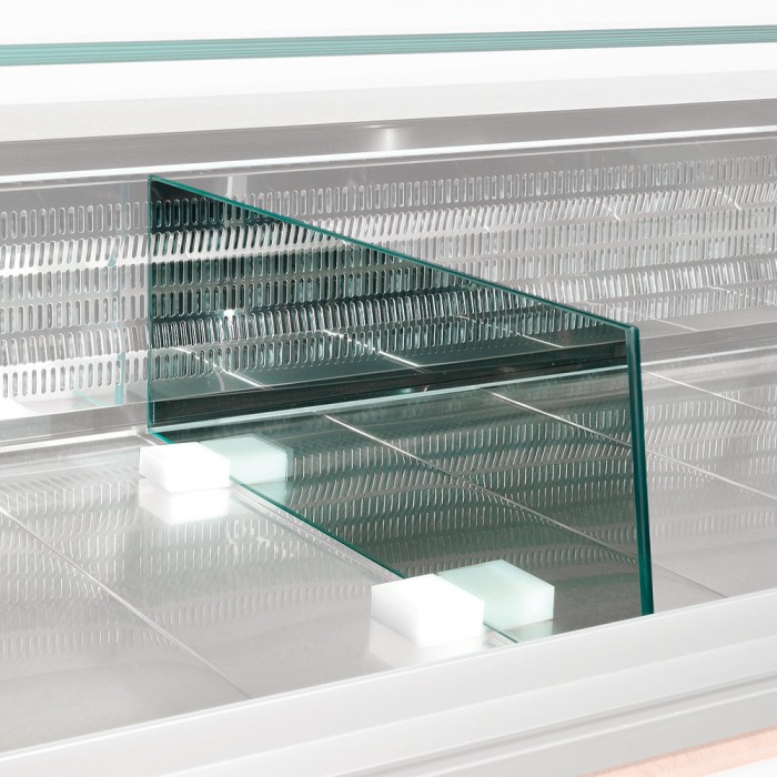 Scheiding expositie in glas (L.500 mm)