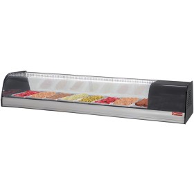 Gekoeld uitstalraam voor tapas, 8x GN 1/3 - 40 mm (inbegrepen)