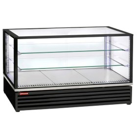 Gekoelde vitrine, EN of GN, geventileerd, 3 niveaus, ZWART