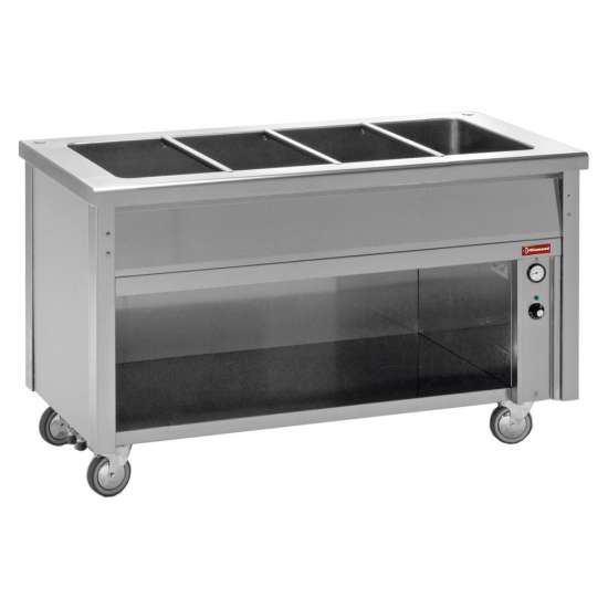 Bain-marie element op open kast 4 GN 1/1