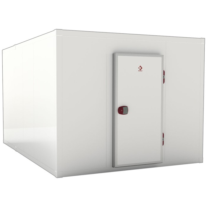 Koelkamer ISO 100 binnen afmetingen 2830 x 1430 & 2830 x 1230 xh 2230  mm  (9,02 + 7,76 m³)