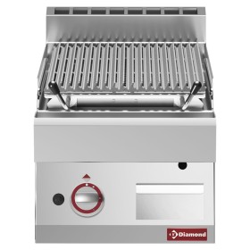 Lavasteengrill - 1/2 module - bakrooster in gietijzer "double face"