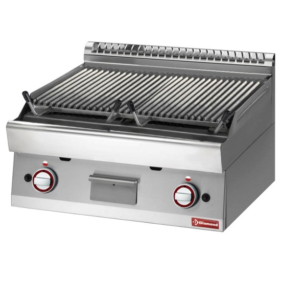 Lavasteengrill - 1/1 module - bakrooster in gietijzer "double face"