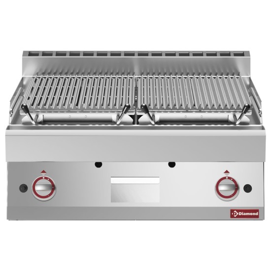 Lavasteengrill - 1/1 module - bakrooster in gietijzer "double face"