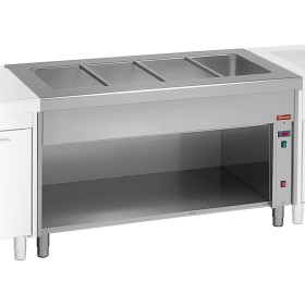 Bain-marie element op open kast 2x GN 1/1