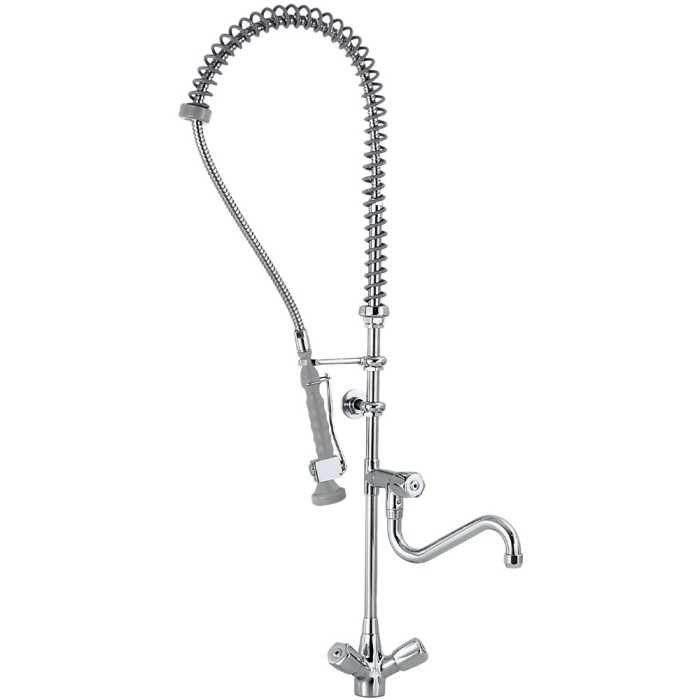 Sproeier en kraan met mengkraangroep,"Heavy-Duty"  (uitgang MONO)